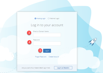 Bluehost - Login Screen