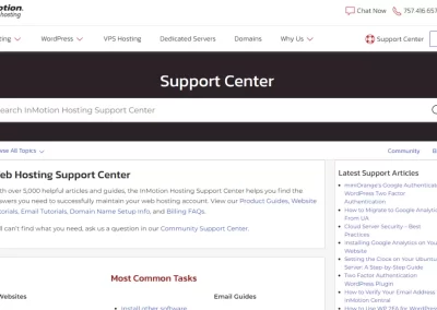InMotion Hosting - Support Center