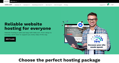 web.com quick info screenshot